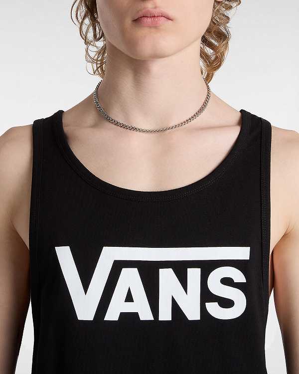 Black Men Vans Classic Tank Top NZ | VN2940631