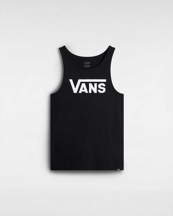 Black Men Vans Classic Tank Top NZ | VN2940631