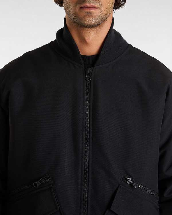 Black Men Vans Clifton Down Bomber Jackets NZ | VN6812073