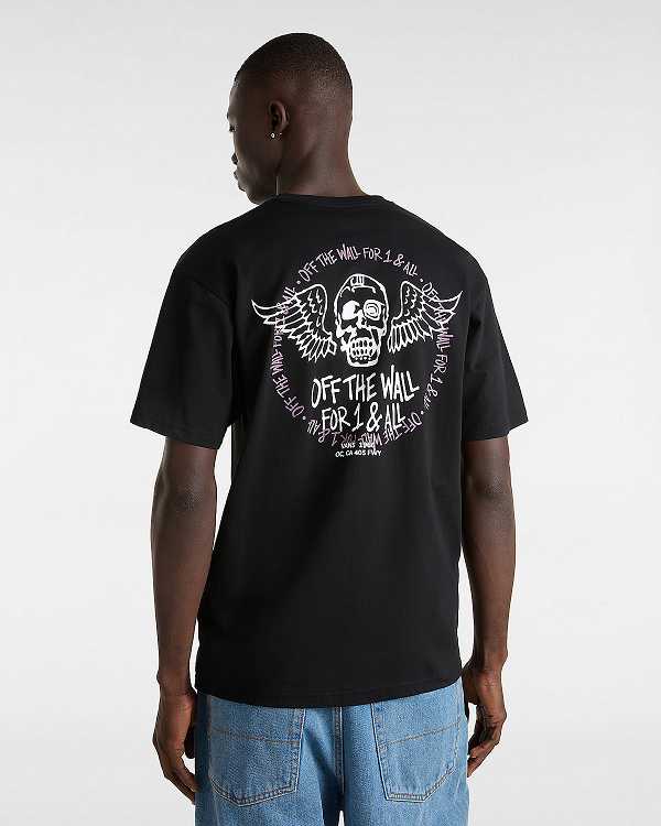 Black Men Vans Club House T Shirts NZ | VN0963751