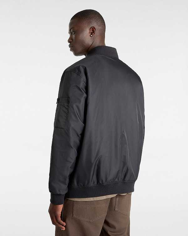 Black Men Vans Copley Bomber Jackets NZ | VN9735208