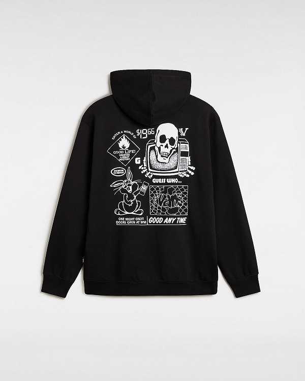 Black Men Vans Crazy Eddy 66 Loose Hoodie NZ | VN0892465