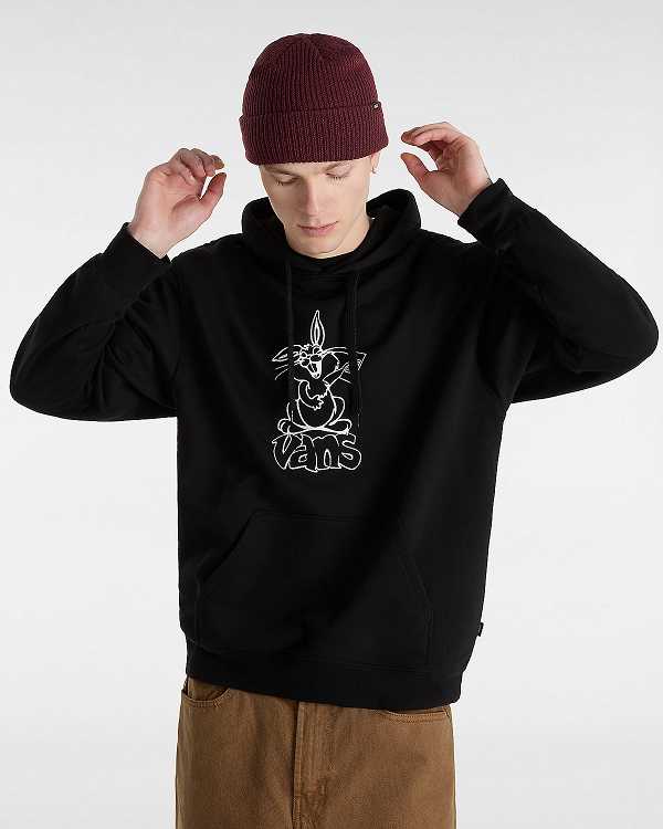 Black Men Vans Crazy Eddy 66 Loose Hoodie NZ | VN0892465