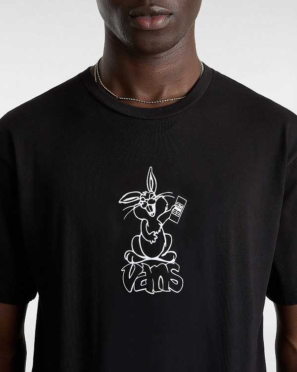 Black Men Vans Crazy Eddy T Shirts NZ | VN5182436