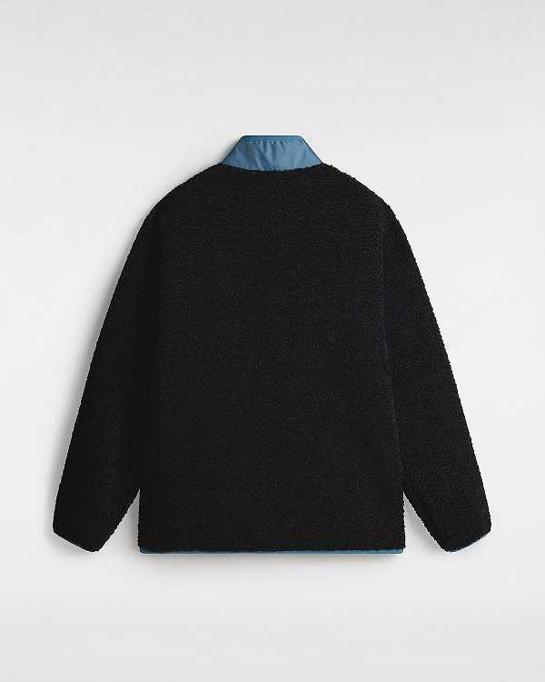 Black Men Vans Debrusk Loose Sherpa Sweatshirt NZ | VN1504639