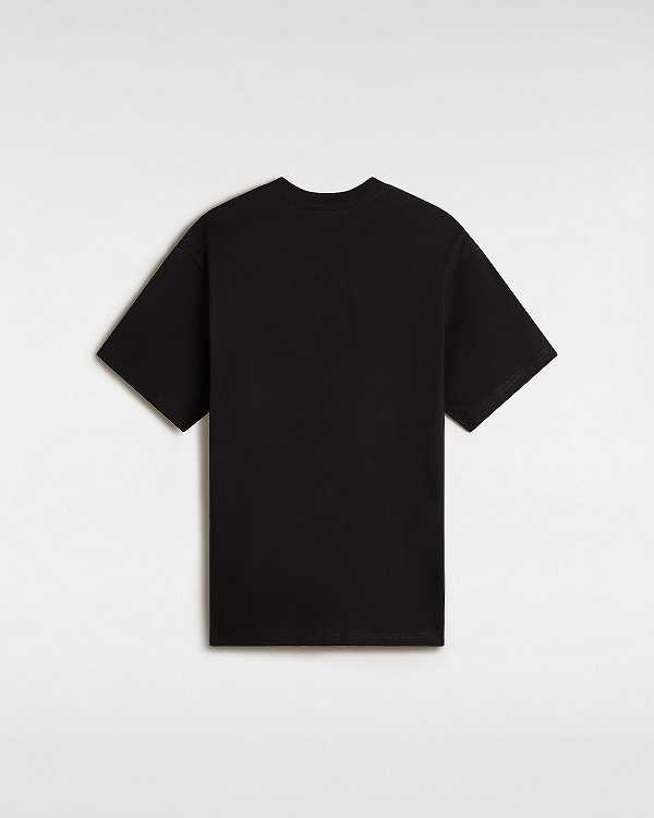 Black Men Vans Essential Loose T Shirts NZ | VN7814259