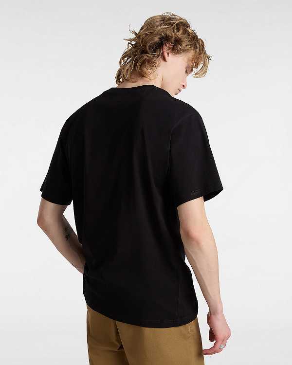 Black Men Vans Essential Loose T Shirts NZ | VN7814259