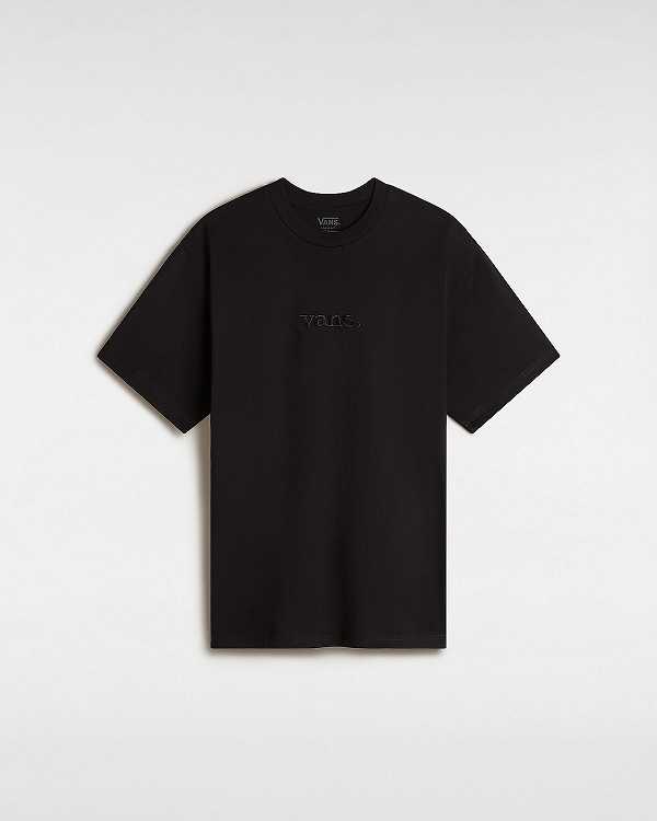 Black Men Vans Essential Loose T Shirts NZ | VN7814259