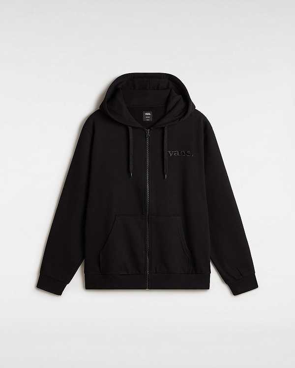 Black Men Vans Essential Relaxed Hoodie NZ | VN1703469