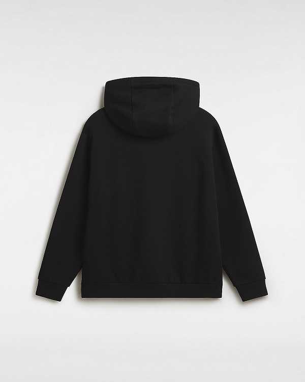 Black Men Vans Essential Relaxed Hoodie NZ | VN4125376