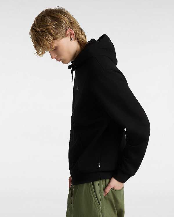 Black Men Vans Essential Relaxed Hoodie NZ | VN4125376