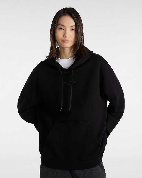 Black Men Vans Essential Relaxed Hoodie NZ | VN4125376