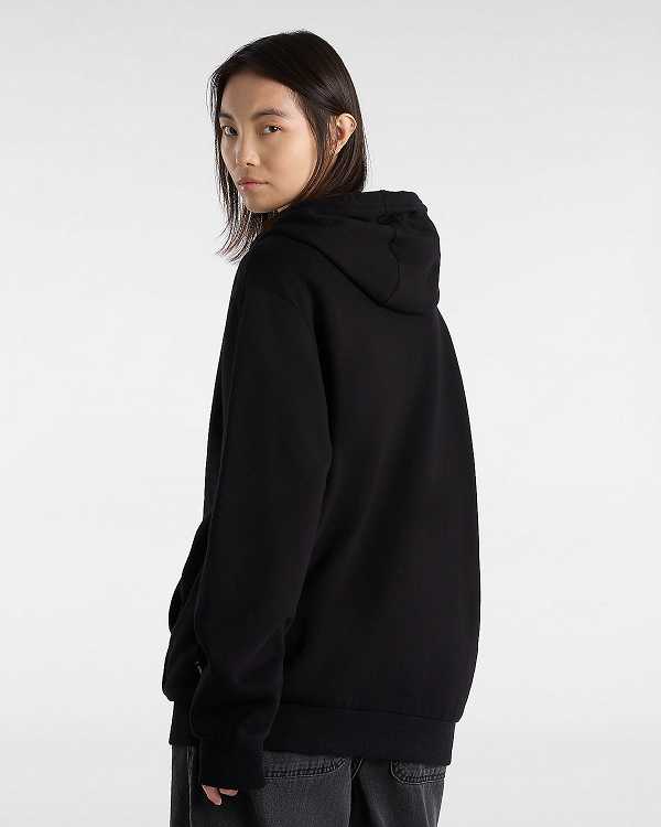 Black Men Vans Essential Relaxed Hoodie NZ | VN4125376