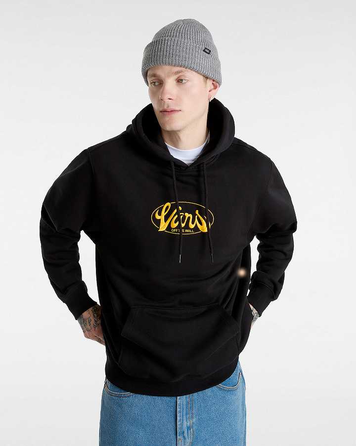 Black Men Vans Global Line Loose Hoodie NZ | VN6087134