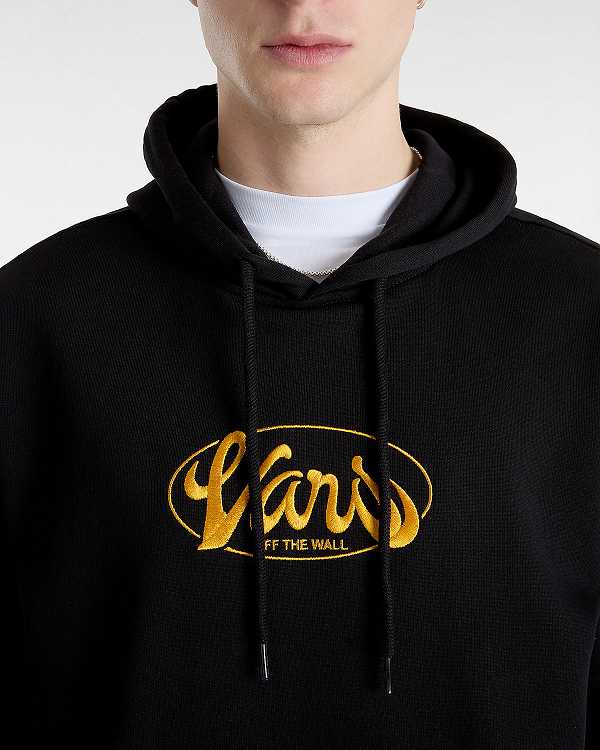 Black Men Vans Global Line Loose Hoodie NZ | VN6087134