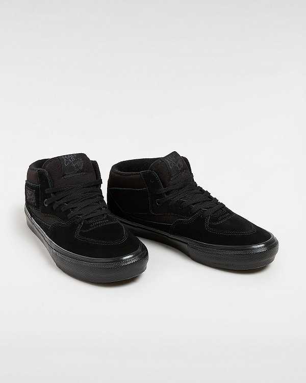 Black Men Vans Half Cab Skate Shoes NZ | VN1972803