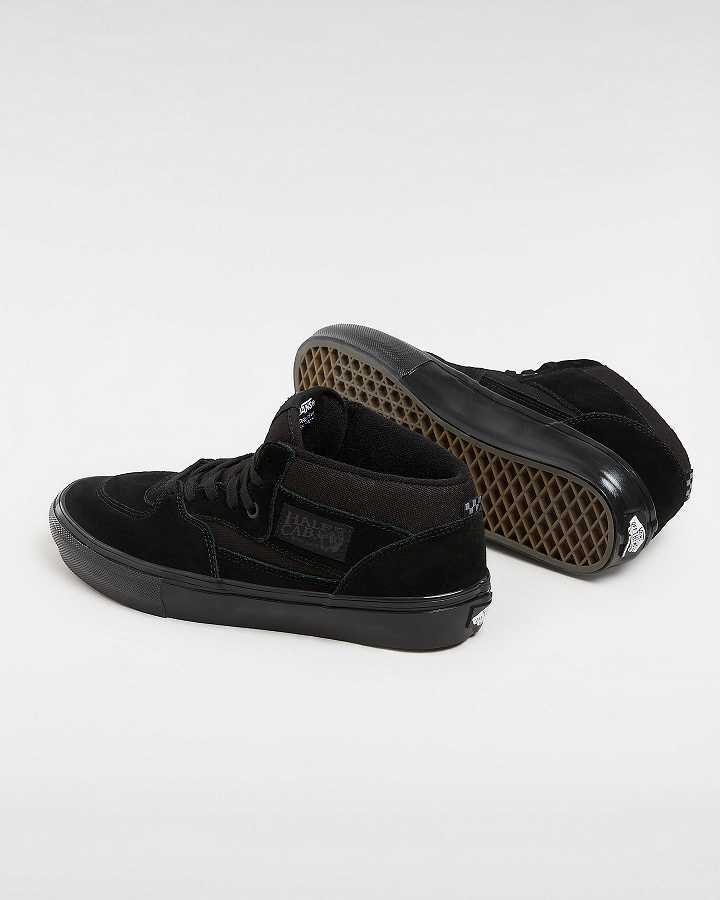 Black Men Vans Half Cab Skate Shoes NZ | VN1972803