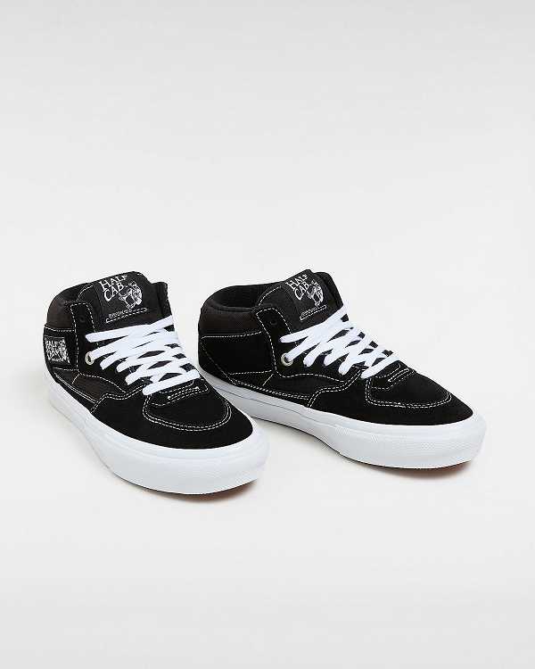 Black Men Vans Half Cab Skate Shoes NZ | VN6427185