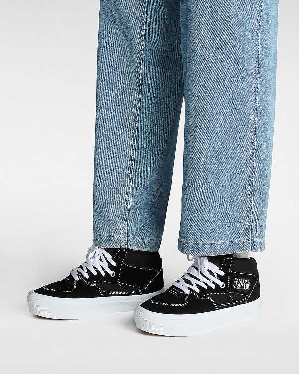 Black Men Vans Half Cab Skate Shoes NZ | VN6427185