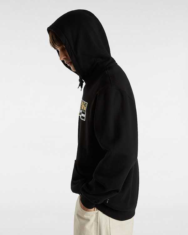 Black Men Vans Hi Stretch Hoodie NZ | VN8521706