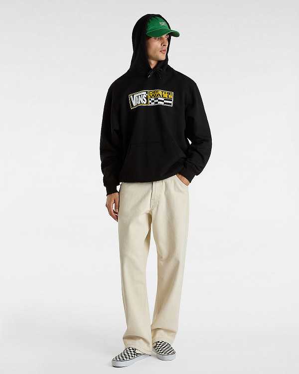 Black Men Vans Hi Stretch Hoodie NZ | VN8521706