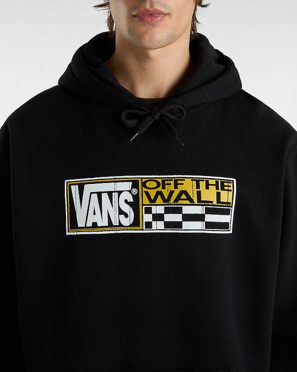 Black Men Vans Hi Stretch Hoodie NZ | VN8521706