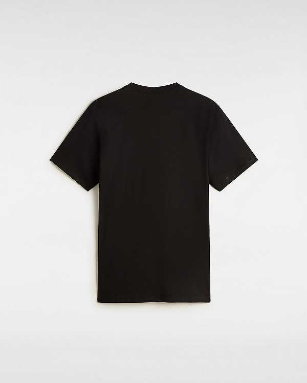 Black Men Vans Hi Stretch T Shirts NZ | VN0813652