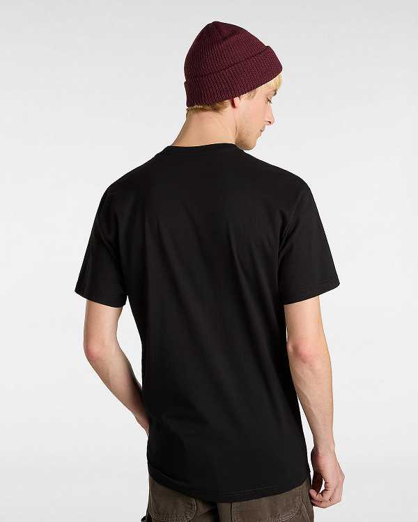 Black Men Vans Hi Stretch T Shirts NZ | VN0813652