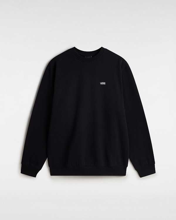 Black Men Vans Left Chest Embroidered Logo Sweatshirt NZ | VN3986254