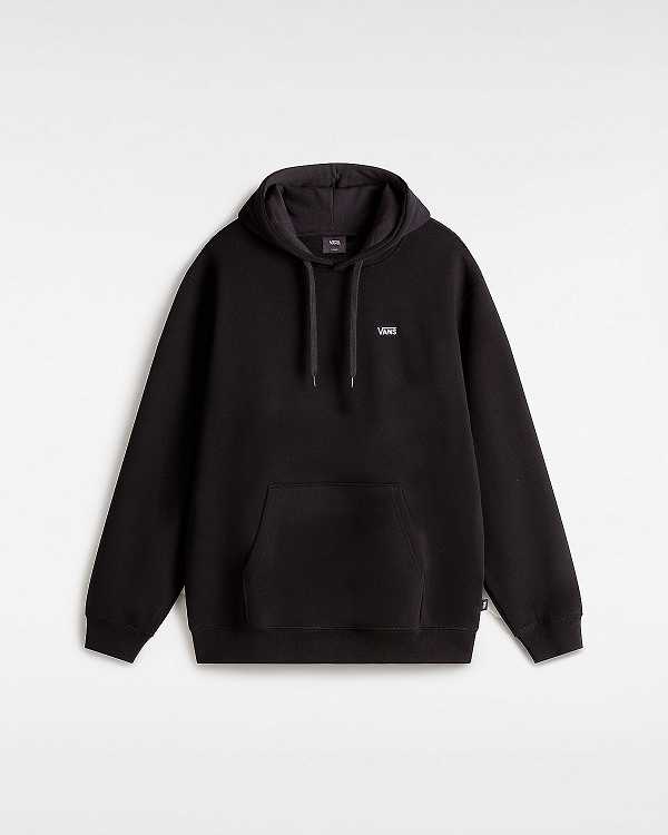 Black Men Vans Left Chest Embroidered Logo Hoodie NZ | VN1306859