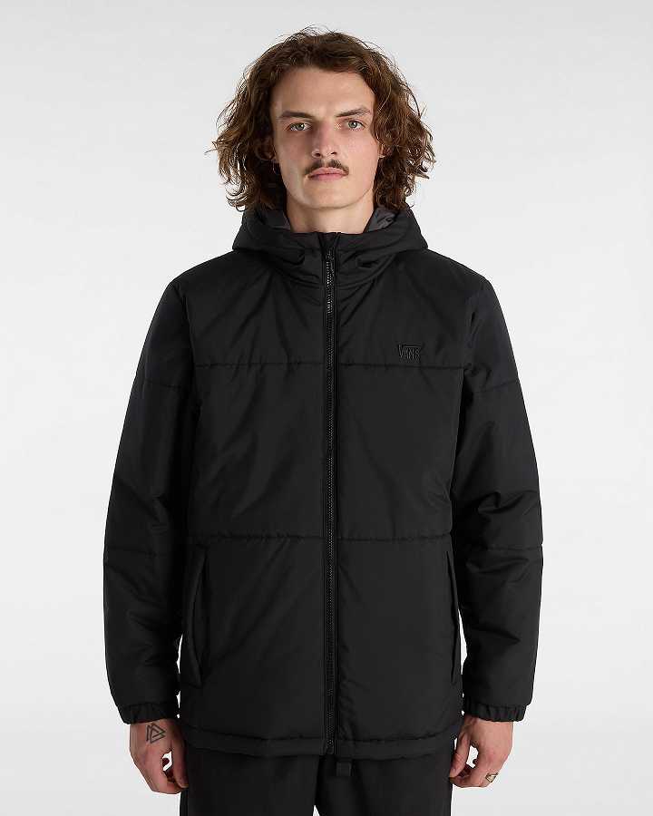 Black Men Vans MTE Norris Hooded Puffer Jacket NZ | VN0935421