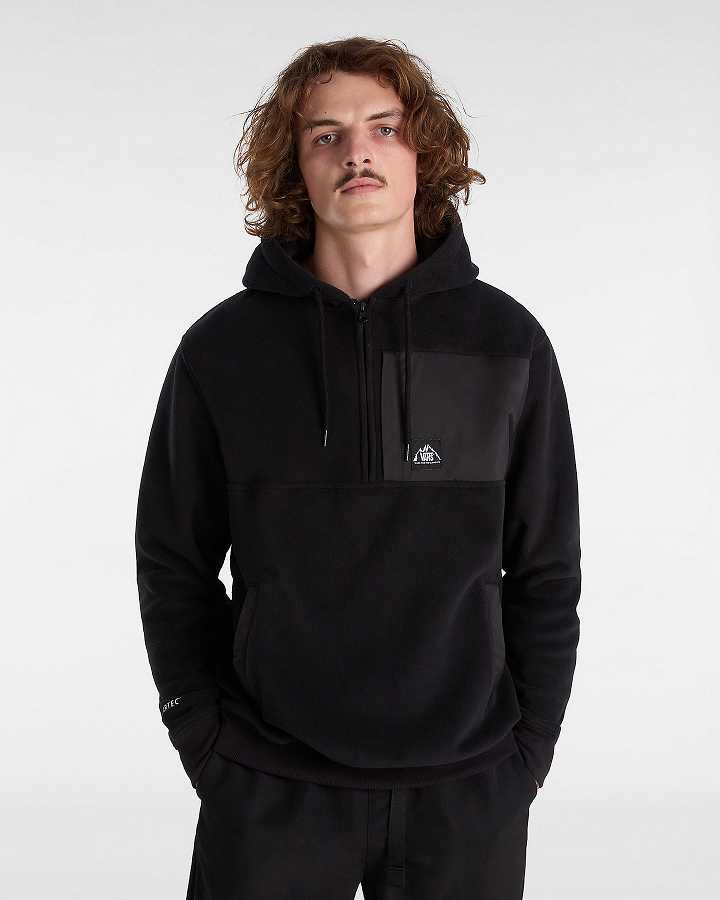 Black Men Vans MTE Polartec Hoodie NZ | VN4372105