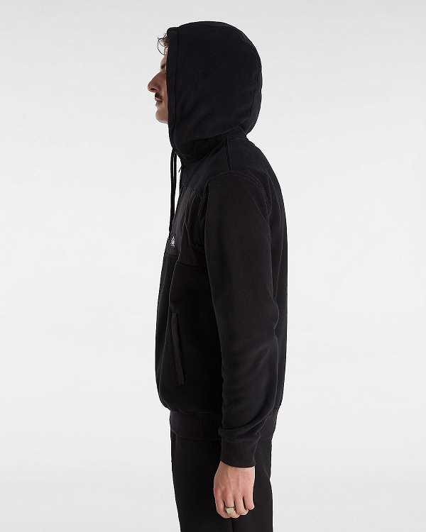 Black Men Vans MTE Polartec Hoodie NZ | VN4372105