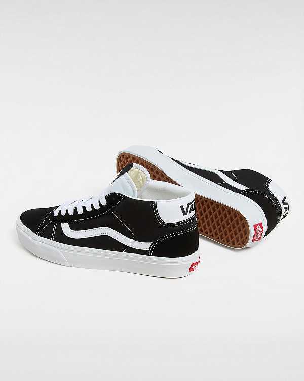 Black Men Vans Mid Skool 37 Sneakers NZ | VN9518246