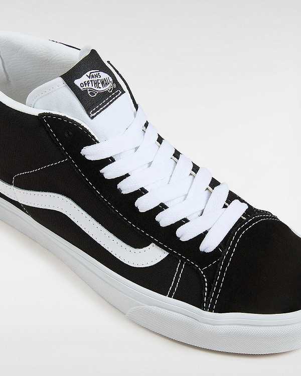 Black Men Vans Mid Skool 37 Sneakers NZ | VN9518246