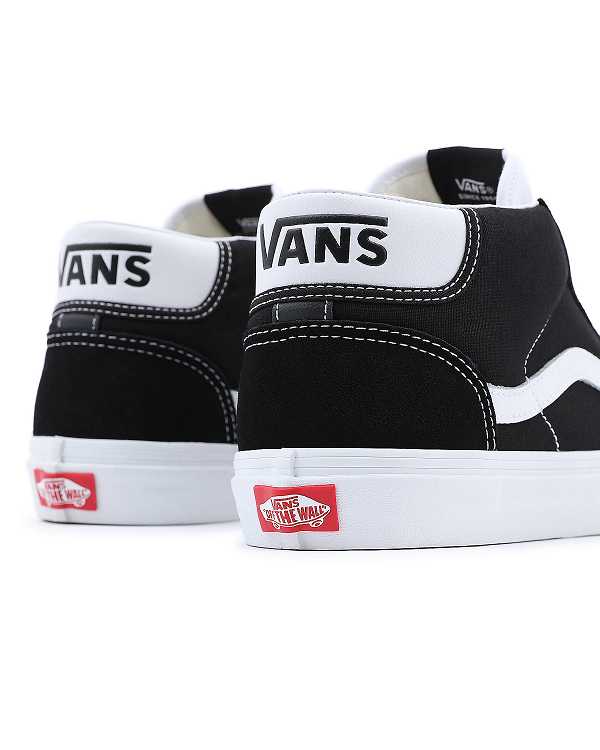 Black Men Vans Mid Skool 37 Sneakers NZ | VN9518246