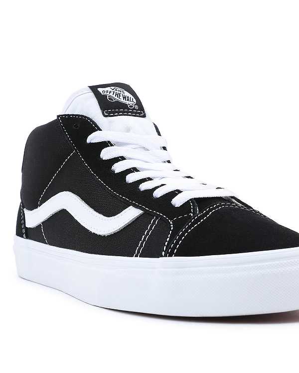 Black Men Vans Mid Skool 37 Sneakers NZ | VN9518246