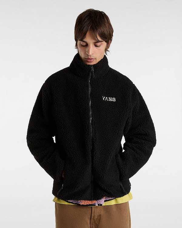 Black Men Vans Nimi Full Zip Jacket NZ | VN3609421