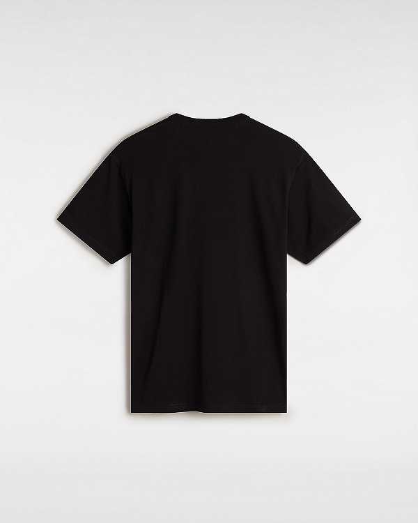 Black Men Vans OTW Classic Front T Shirts NZ | VN9746035