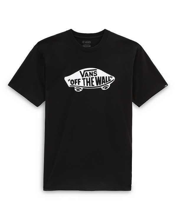 Black Men Vans OTW Classic Front T Shirts NZ | VN9746035