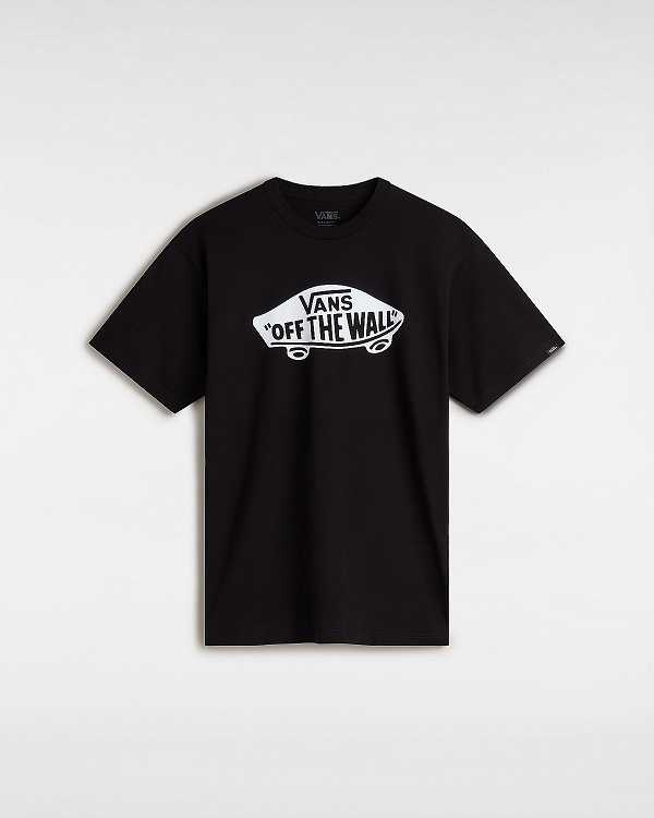 Black Men Vans OTW Classic Front T Shirts NZ | VN9746035