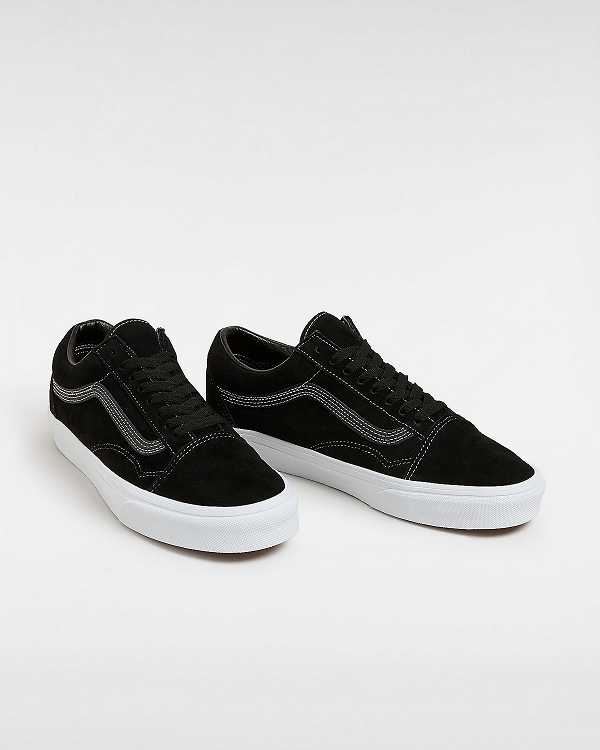 Black Men Vans Old Skool Pig Suede Sneakers NZ | VN3275906