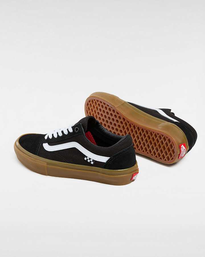 Black Men Vans Old Skool Skate Shoes NZ | VN5796420