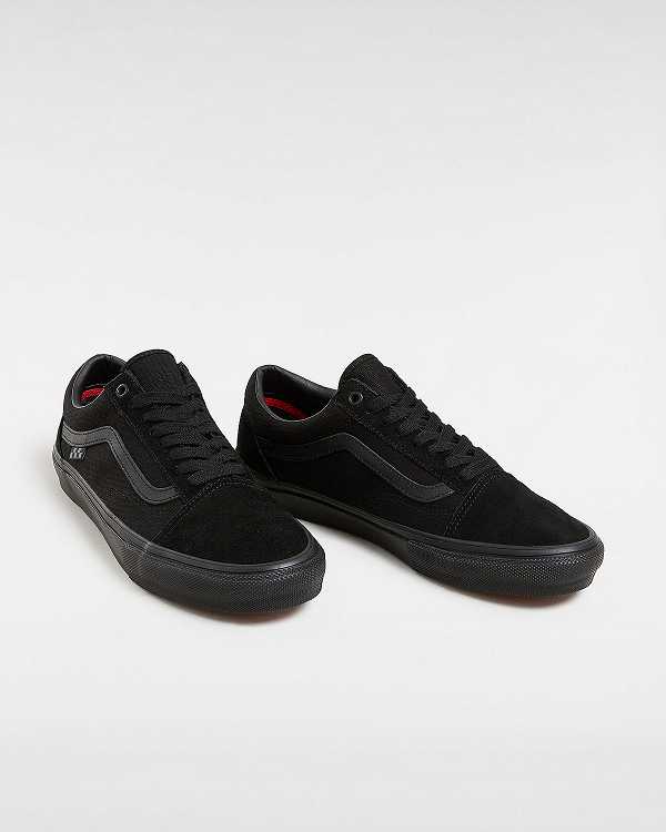 Black Men Vans Old Skool Skate Shoes NZ | VN7523016