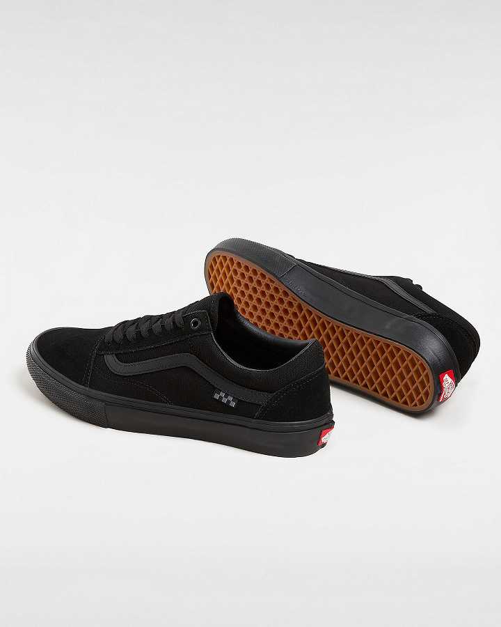 Black Men Vans Old Skool Skate Shoes NZ | VN7523016