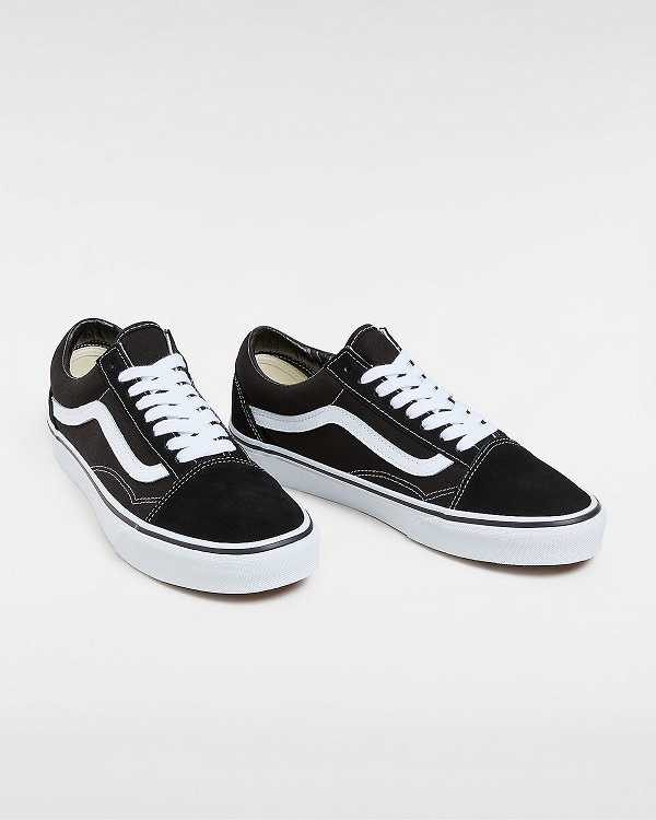 Black Men Vans Old Skool Wide Fit Sneakers NZ | VN9178240