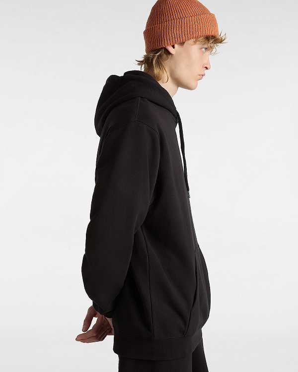 Black Men Vans Original Standard Loose Hoodie NZ | VN1028594