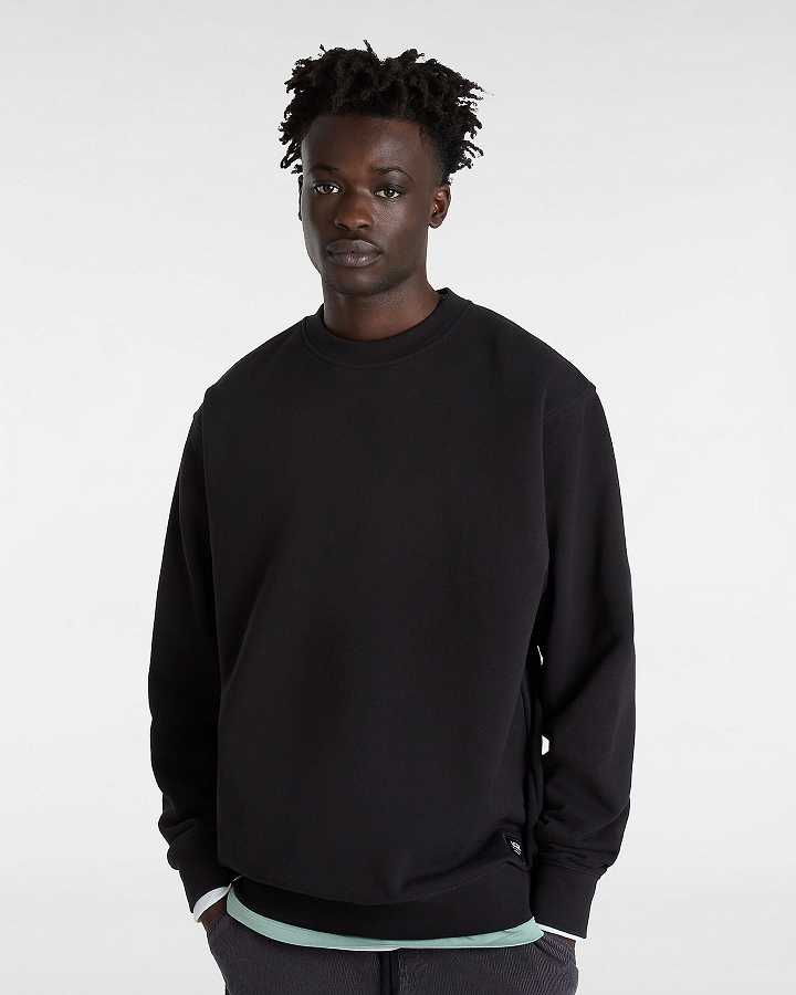 Black Men Vans Original Standards Loose Crew Sweatshirt NZ | VN8034769