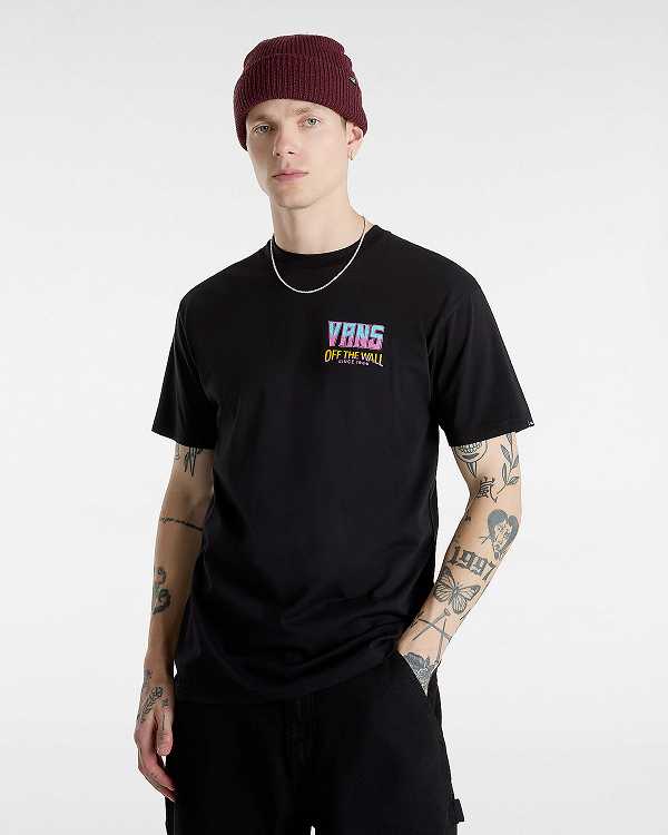 Black Men Vans Palm Cheers Classic T Shirts NZ | VN7243908