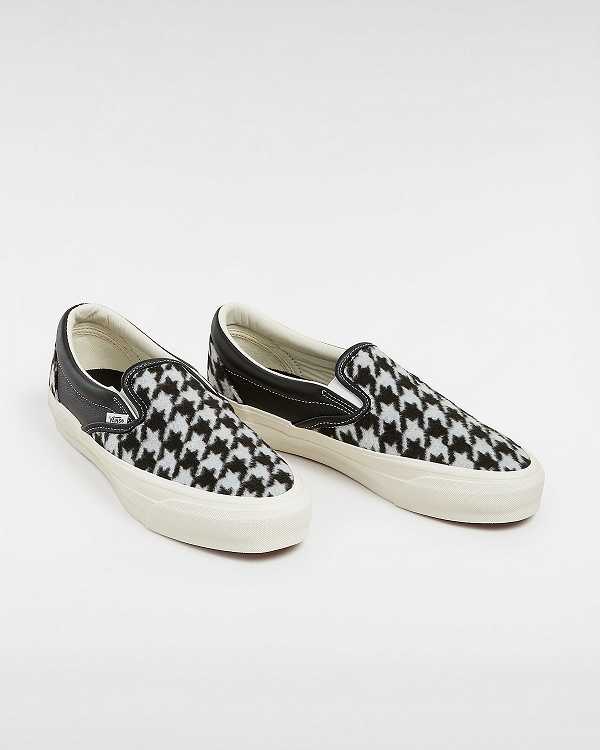 Black Men Vans Premium 98 Slip On Shoes NZ | VN8027365